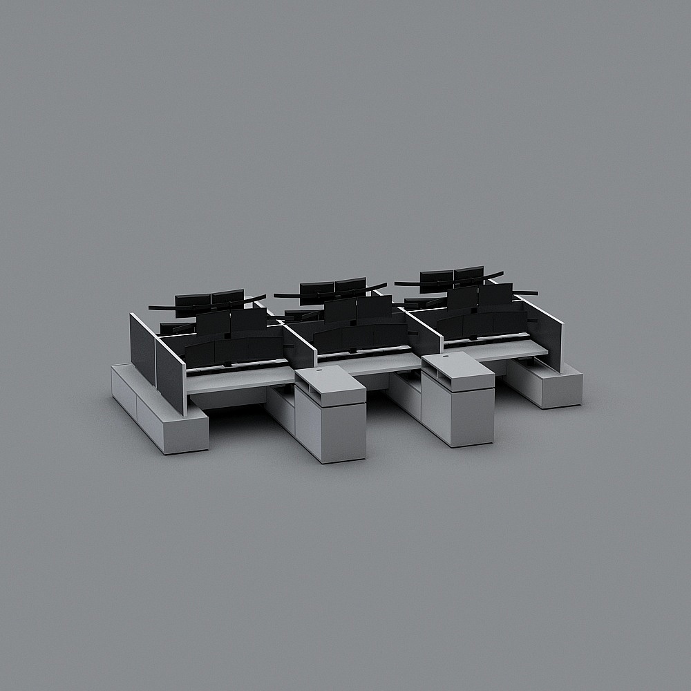 Futuristic Office 3D model
