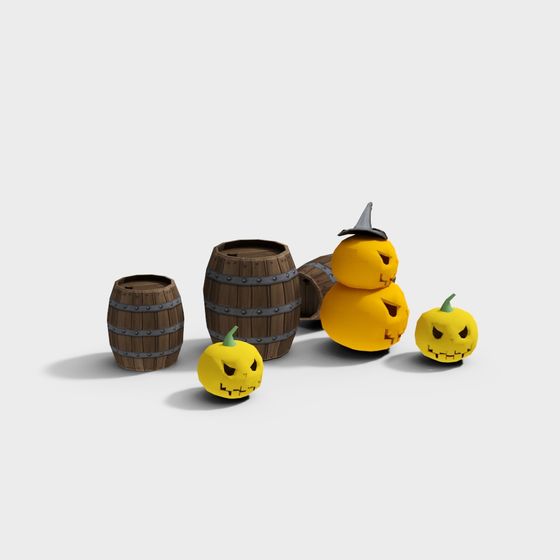 Spooky Halloween 3D Model Collection