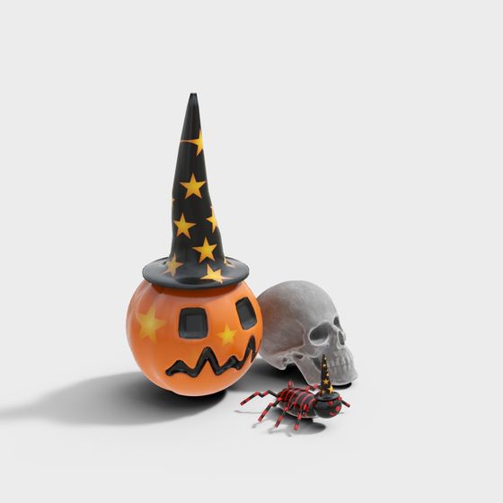 Halloween Spooktacular Ensemble 3D model