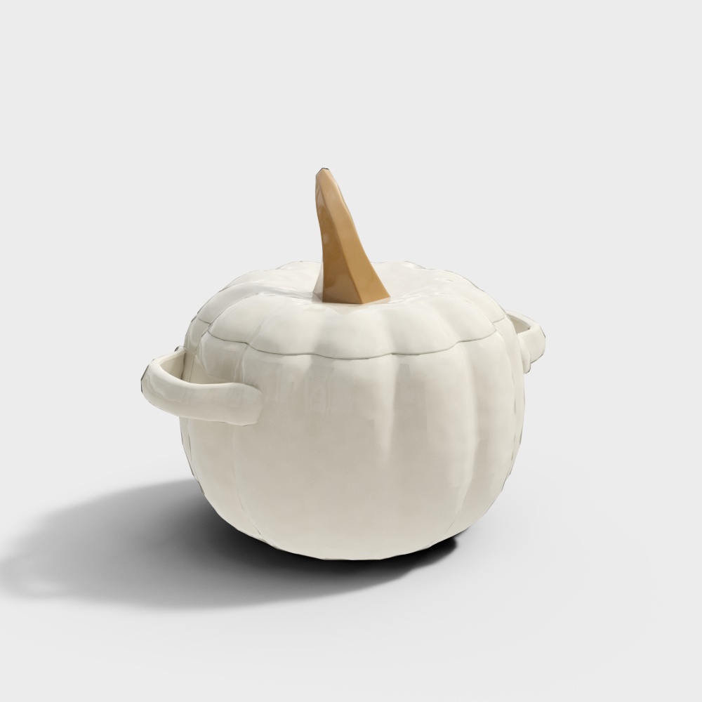 Creative pumpkin stew pot