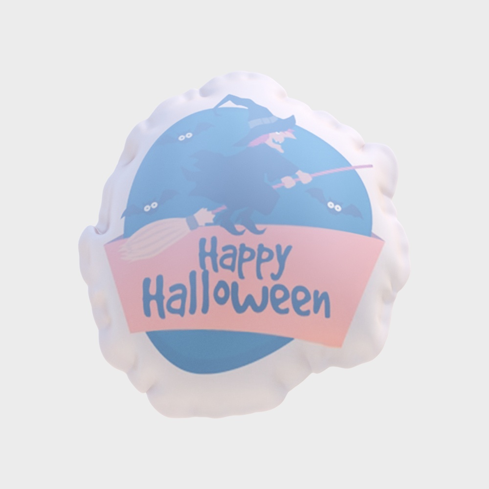 Happy Halloween 3D Model – Cute Witch Design