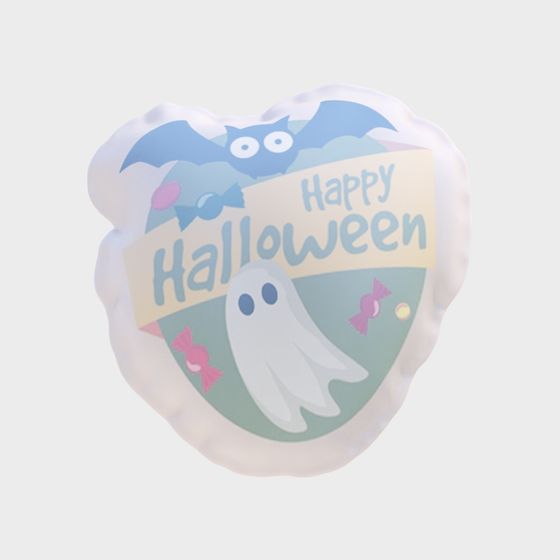 Halloween Ghost Plaque 3D Model
