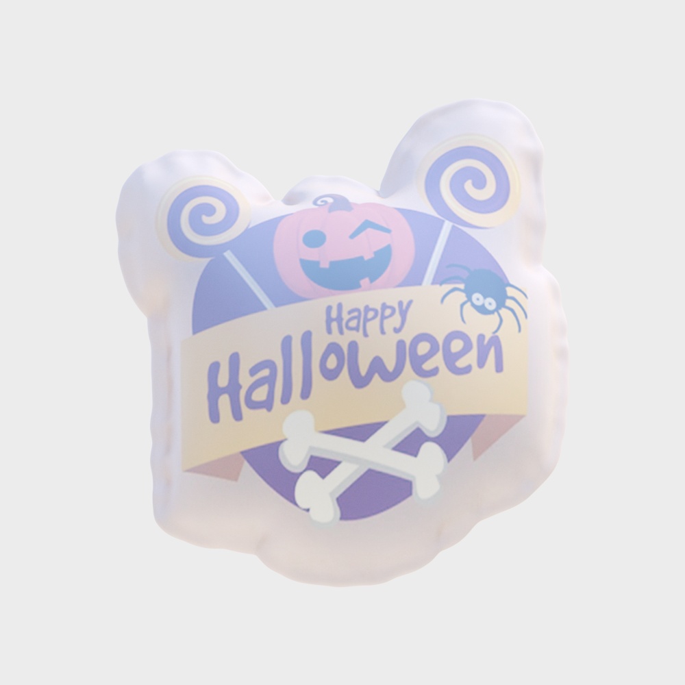 Whimsical Halloween Skeleton Head 3D Model – Low-Poly Festival Design