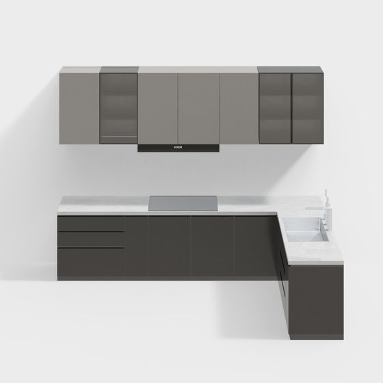 Modern Kitchen Design 3D model