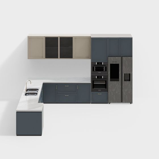 Modern 3D Kitchen Design Model