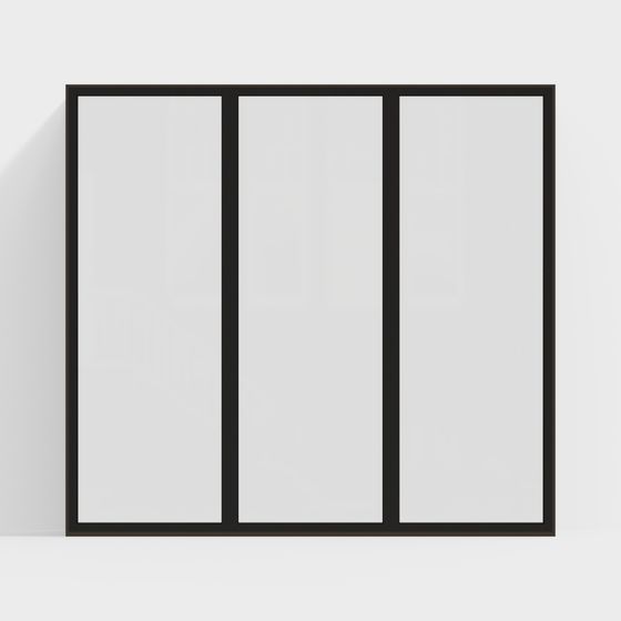 Modern Glass Partition 3D model