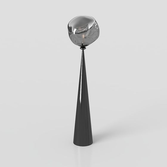 Contemporary Mirror Shade Floor Lamp 3D model