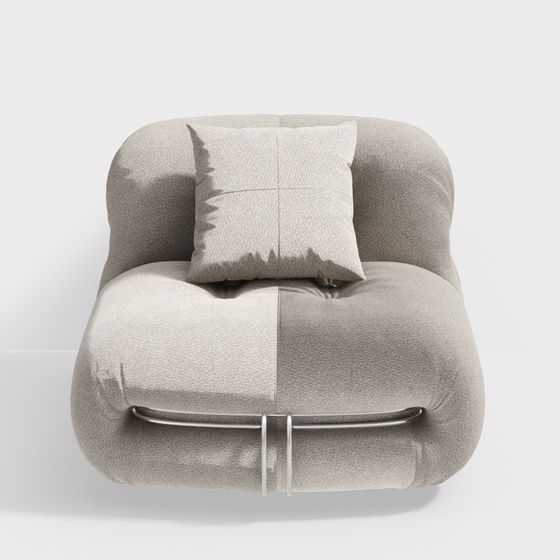 Low Polygon Stylish Sofa 3D model