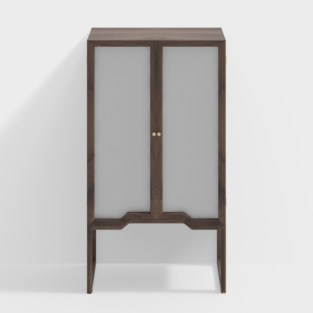 North American Black walnut side cabinet 1
