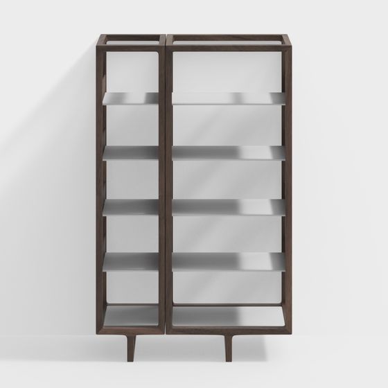 Urban Elegance Bookshelf 3D model for Modern Interiors