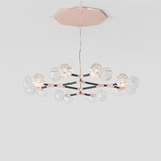 Bubble Glow 3D model Pendant Light