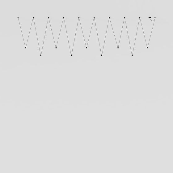 V-Shaped Pendant Light 3D model