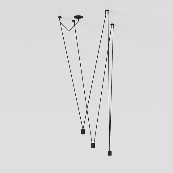 Suspended Art 3D model for Contemporary Interiors