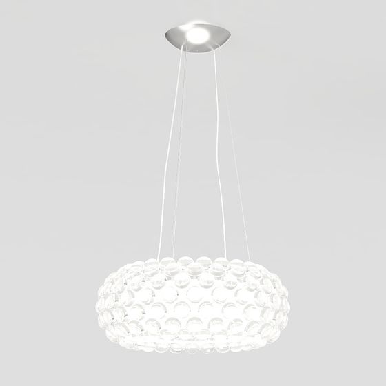 Elegant Low-Poly Chandelier 3D model
