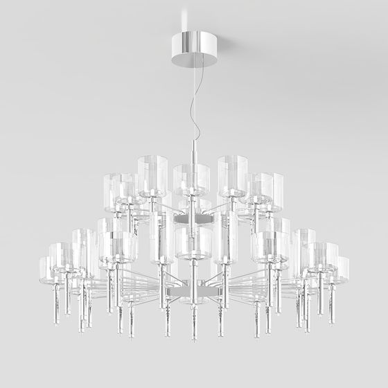 Charming Low-Poly Pendant Light 3D model