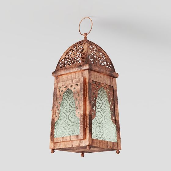 Low-Poly Moroccan Lantern 3D model for Unique Designs