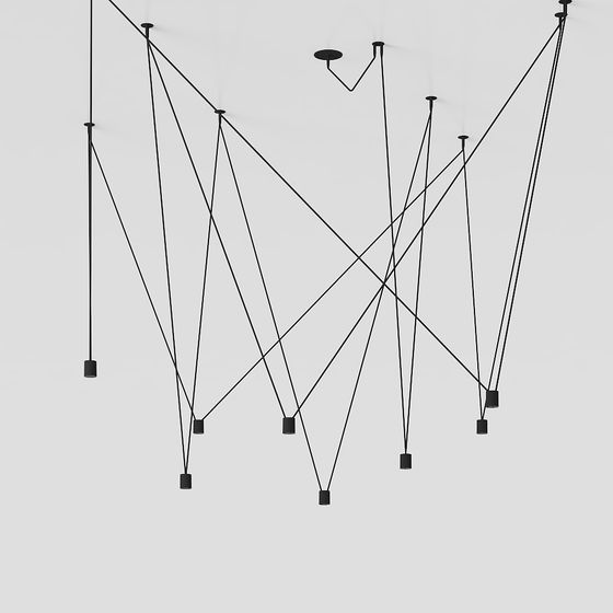 Suspended Geometric Light 3D model