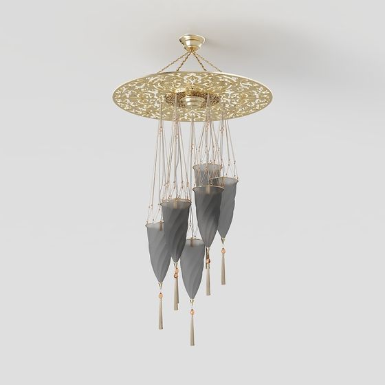 Elegant Chandelier 3D Model for Modern Interiors