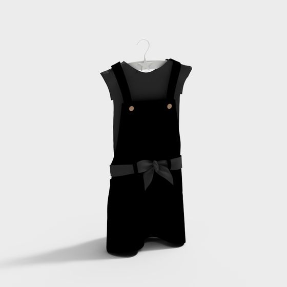 Stylish Simple Apron 3D model