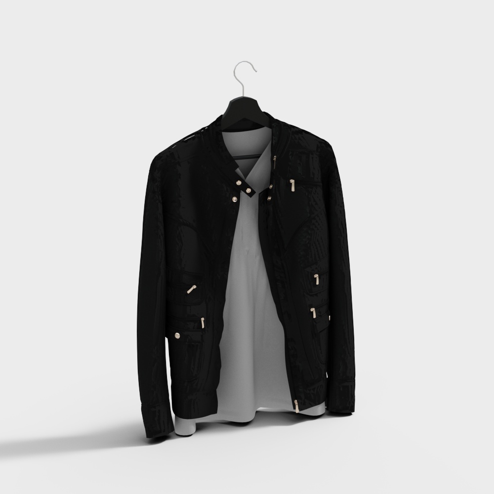 Stylish Low-Poly Jacket 3D model