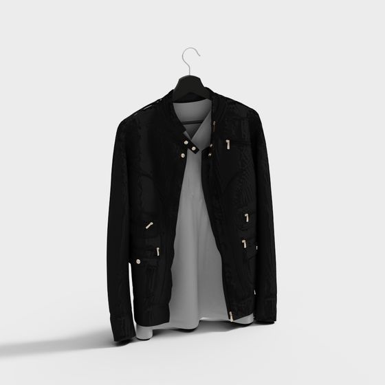 Stylish Low-Poly Jacket 3D model