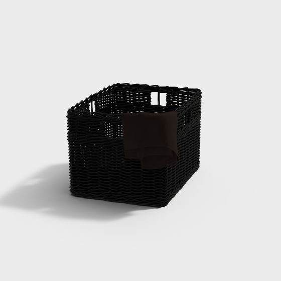 Woven Cube Basket 3D model