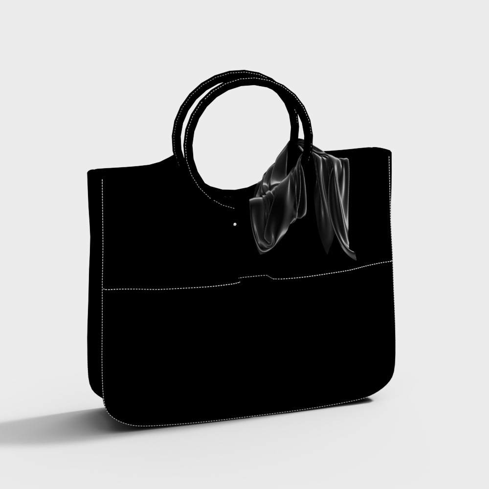 Stylish Low-Poly Handbag 3D model for Urban Women