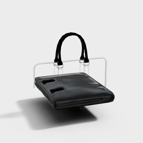 Elegant Minimalist Handbag 3D model