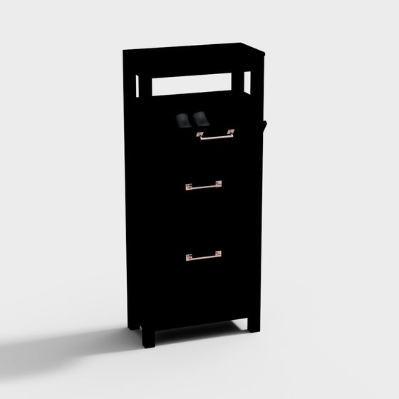 Vintage Filing Cabinet 3D model for Modern Design