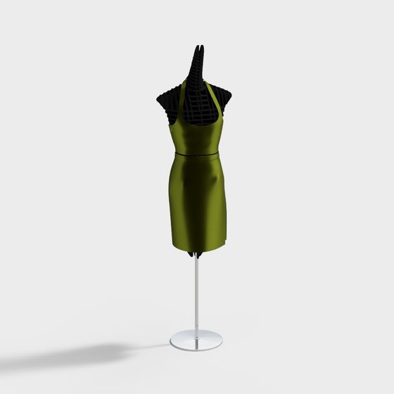 Stylish Low-Poly Fashion Model 3D model