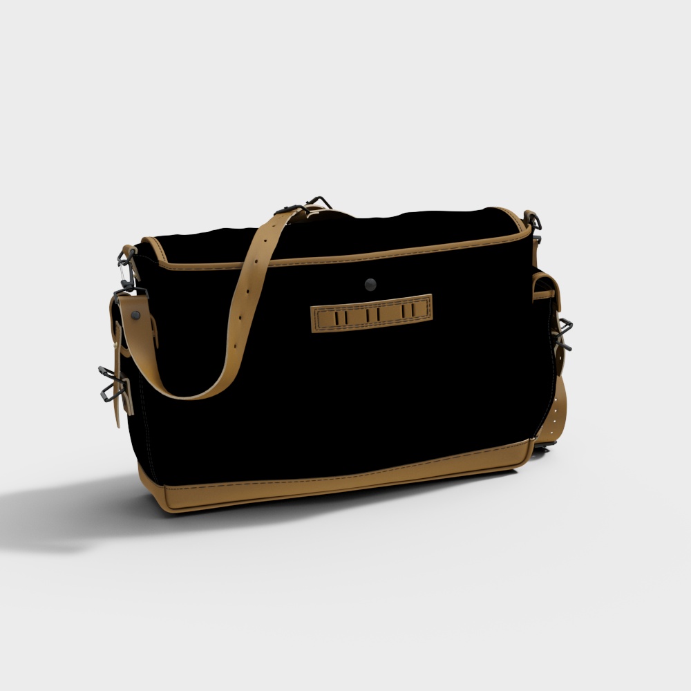 Stylish Minimalist Luggage Bag 3D model