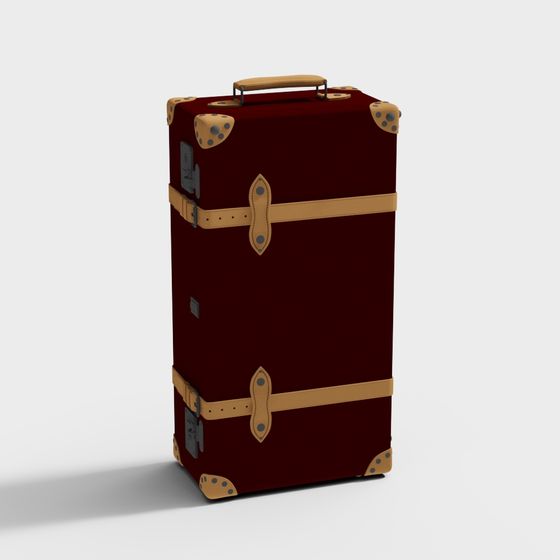 Vintage Modern 3D Model Luggage