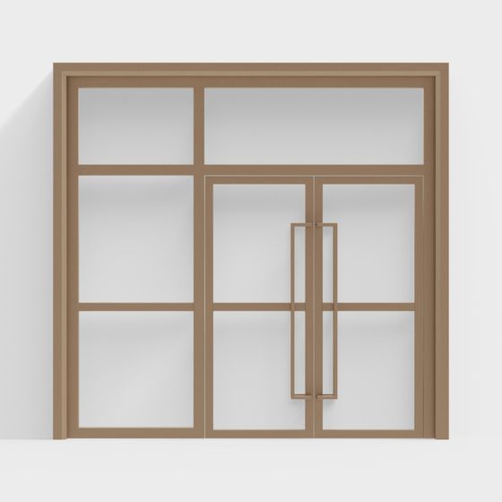 Stylish Low-Poly 3D Door Frame Model