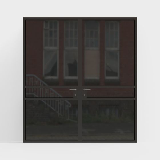 Urban Window Low-Polygon 3D model