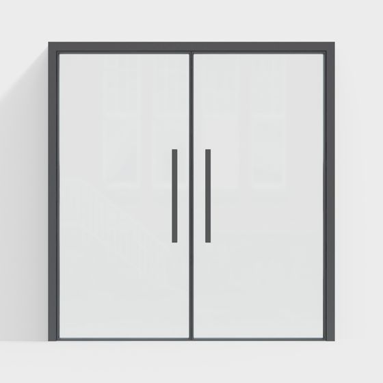 Elegant Double Door 3D model for Modern Aesthetics