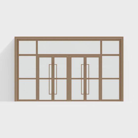 Glass Curtain Wall 3D Model for Modern Design