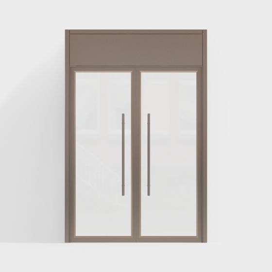 Modern Glass Door 3D Model