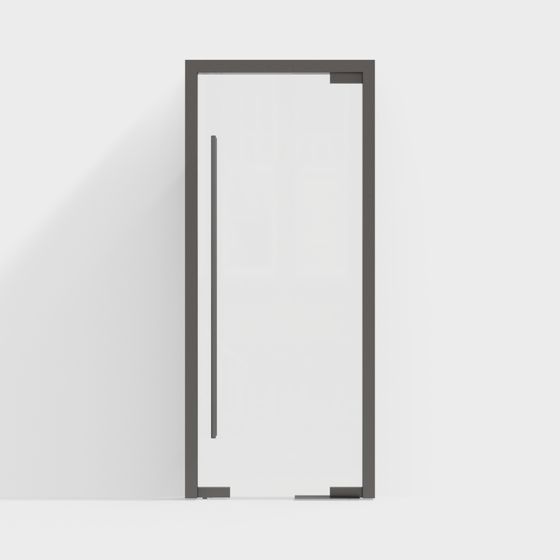 Elegant Glass Door 3D Model