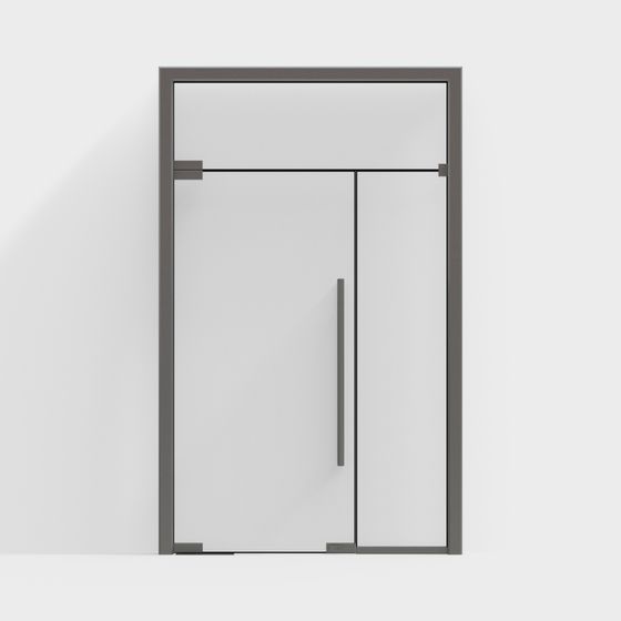 Sleek Double Door 3D model for Contemporary Spaces