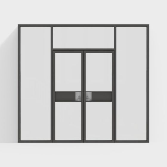 Industrial Sliding Door 3D model for Modern Spaces