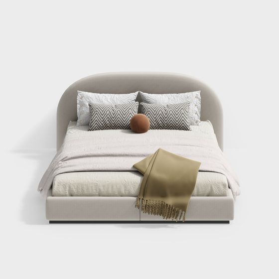 Cozy Retreat Bed 3D model