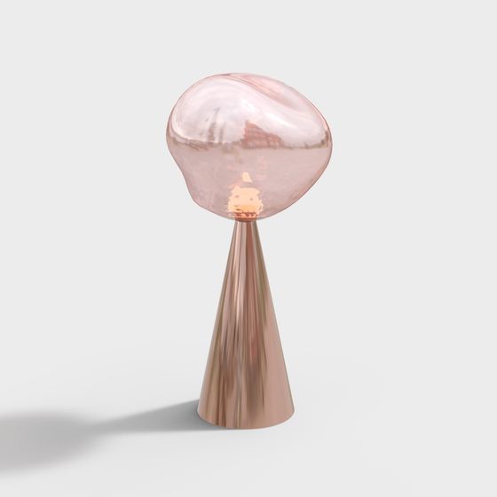 Luminous Pink Lamp 3D model for Modern Design