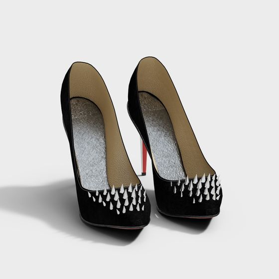 Stylish High Heel Shoe 3D model for Creative Projects