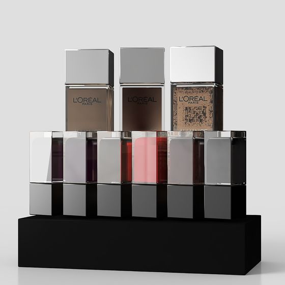 Elegant L'Oréal Paris Cosmetics 3D Model