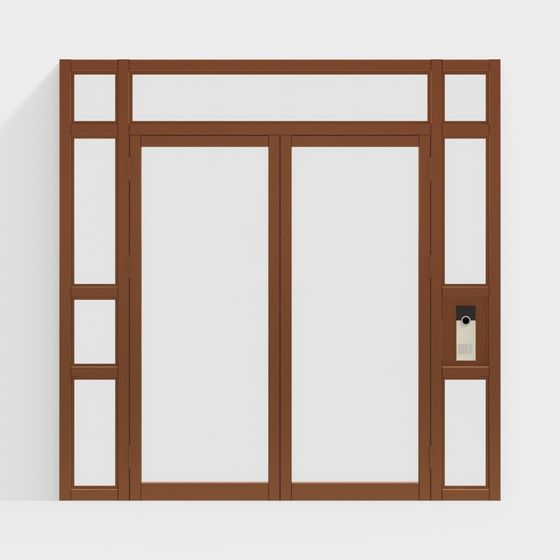 Smart Door 3D model for Modern Spaces