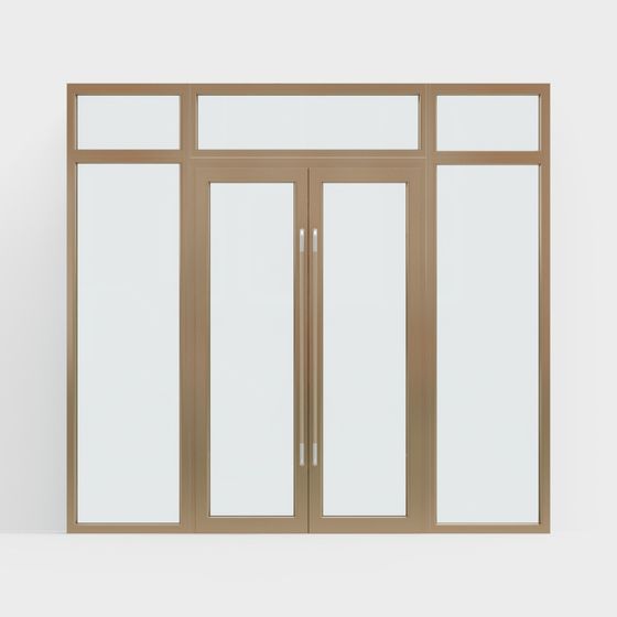 Stylish Low-Poly Window Design 3D Model