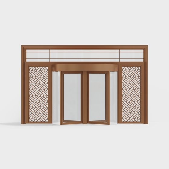 Stylish Low-Poly Door 3D model for Creative Projects