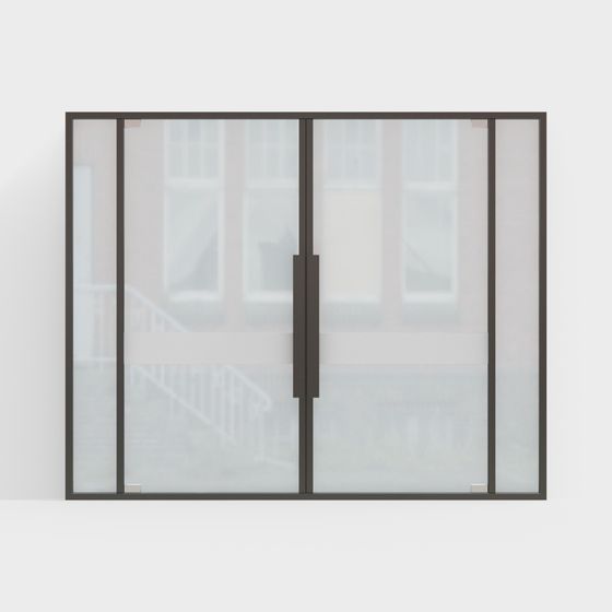 City Window Low-Poly 3D Model