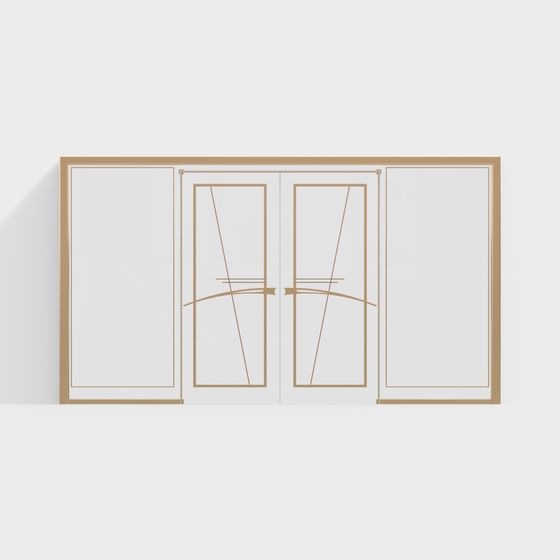 Minimalist Door Set 3D model