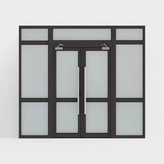 Stylish Low-Polygon 3D Door Model